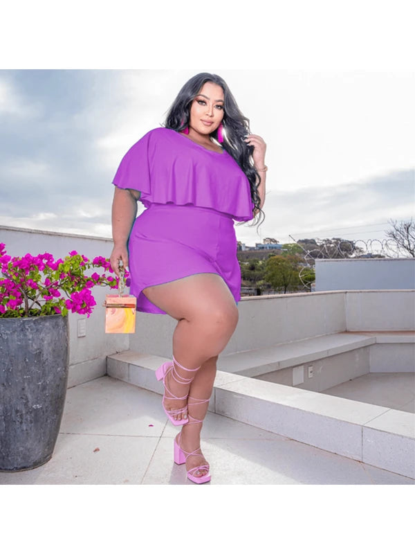 Conjunto Short e Cropped Plus Size Soltinho