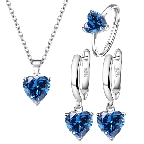 Conjunto de Joias Coração do Oceano 1