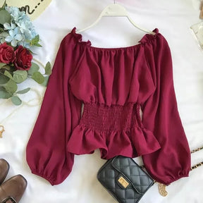 Blusa Feminina Manga Longa Cinturada Fany 11