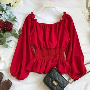 Blusa Feminina Manga Longa Cinturada Fany 13