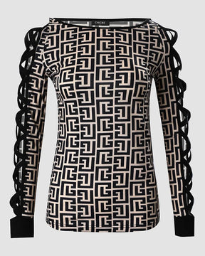 Blusa Feminina Manga Transpassada Cruzada Lateral