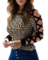 Blusa Feminina Manga Transpassada Cruzada Lateral 2