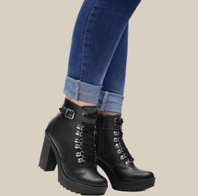 Bota Coturno Feminina Jady Salto Alto
