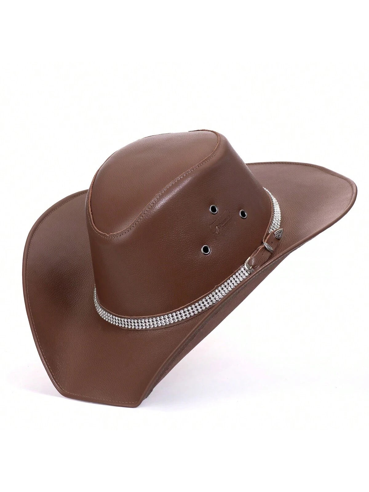 Chapéu Feminino Panamá Couro Elegante