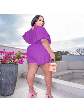 Conjunto Short e Cropped Plus Size Soltinho 2