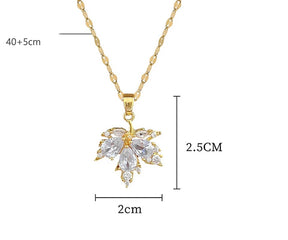 Joias Feminina Conjunto Brilhante Zircônica Colar e Brinco