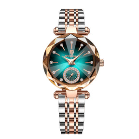 Relogio Feminino Champions Poedagar Diamante Rubi 5