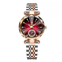 Relogio Feminino Champions Poedagar Diamante Rubi 9