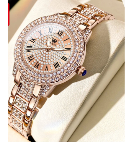 Relogio Feminino Pedras Preciosas Deslumbrante Bliny 12