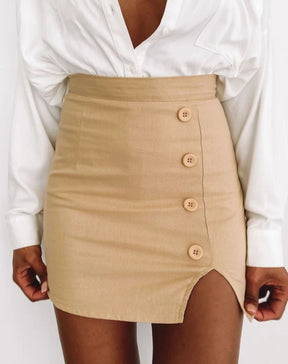 Short Saia de Sarja Fenda Curta Fany 1