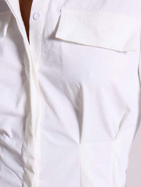 Vestido Camisa Feminino Elegante Curto